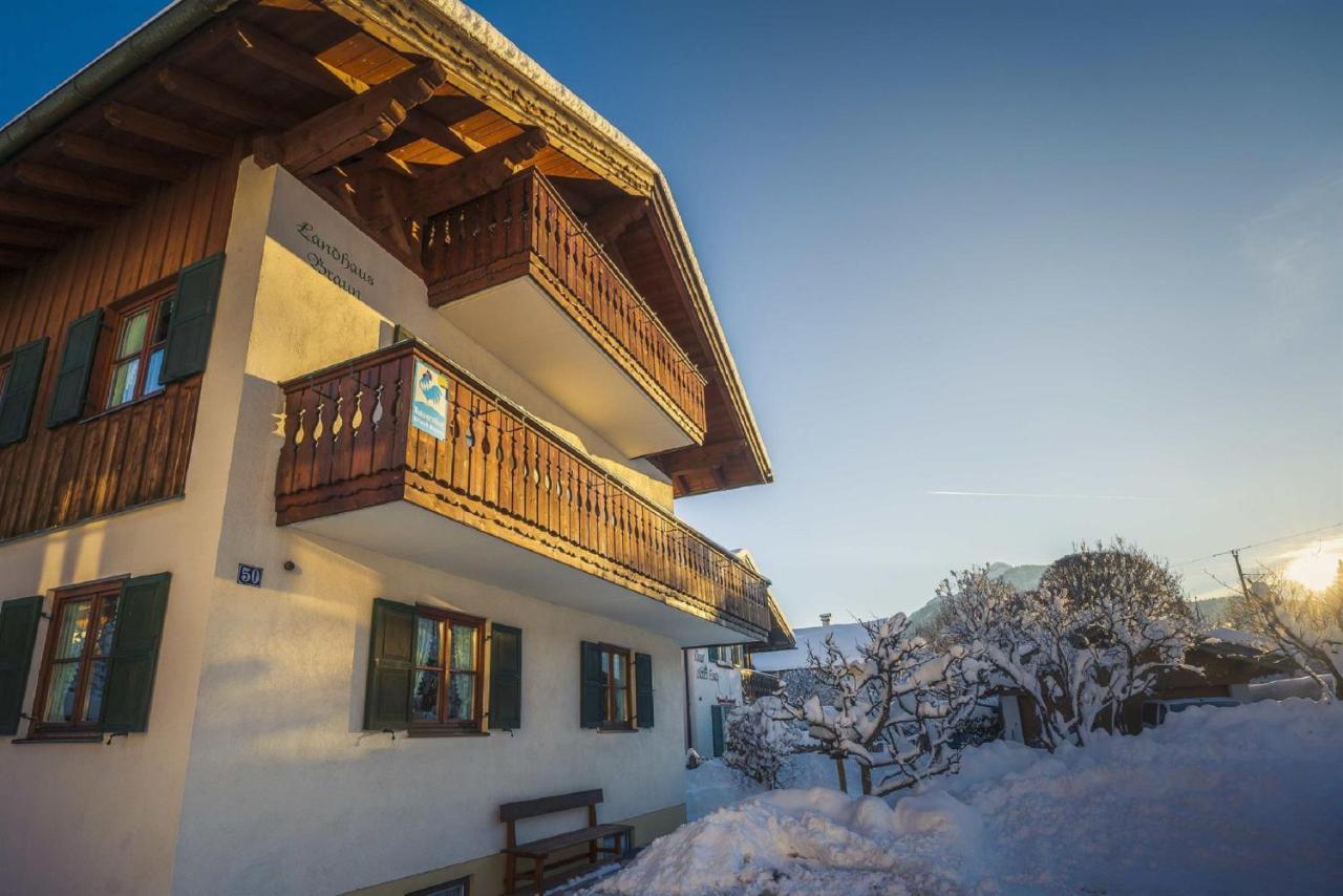 Ferienwohnung Landhaus Braun Mittenwald Exterior foto